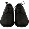 Dolce & Gabbana Black Leather Wingtip Oxford Dress  Shoes