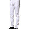 Dolce & Gabbana White Cotton Skinny Men Denim Jeans