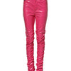 Dolce &amp; Gabbana – Skinny-Jeans aus rosa Baumwolle mit hoher Taille