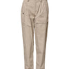 Dolce & Gabbana Beige Cotton High Waisted Pants