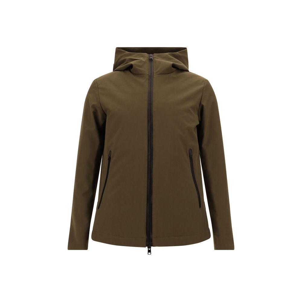 Woolrich grüne Polyester-Shelljacke