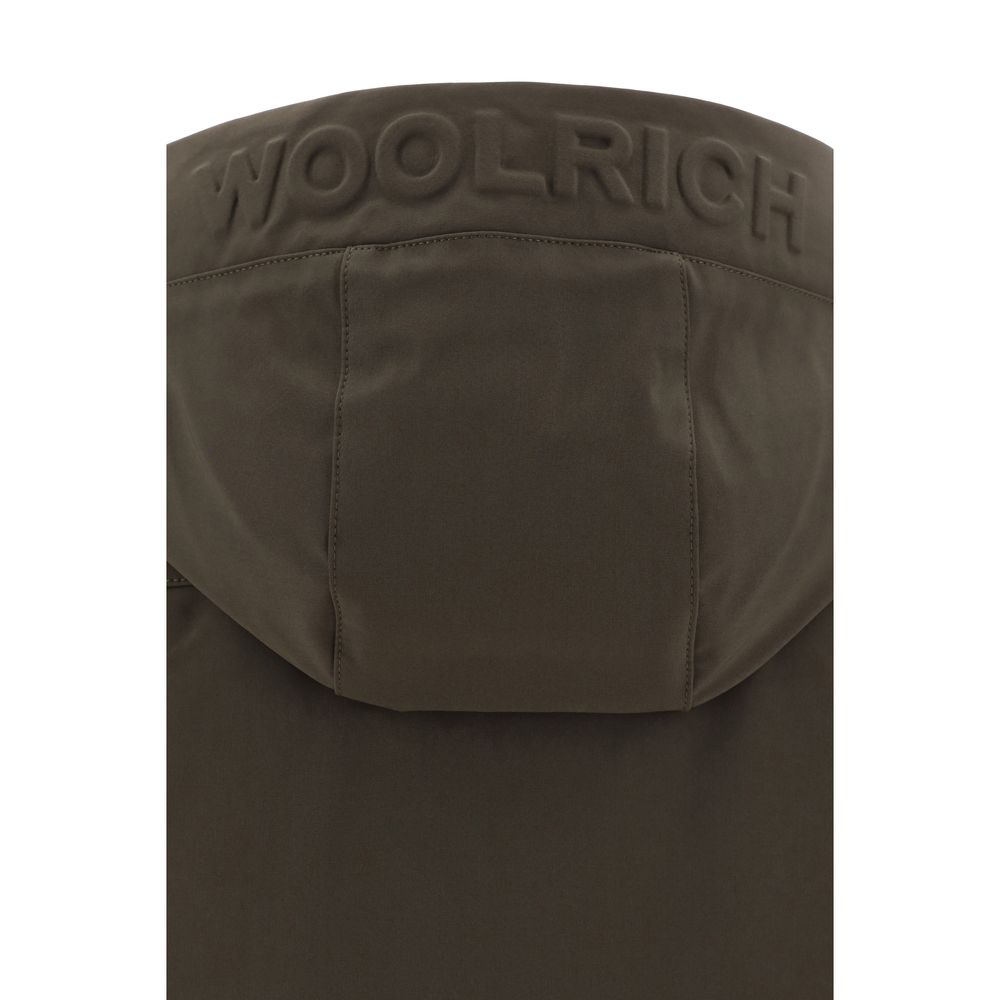 Woolrich grüne Polyester-Shelljacke