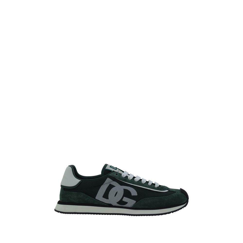 Dolce &amp; Gabbana Bos Taurus Sneaker aus grünem Kalbsleder