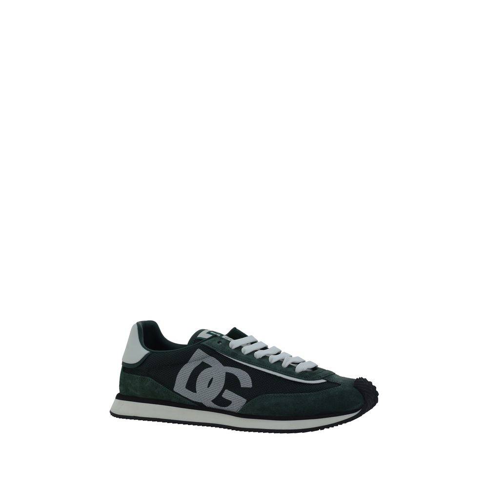 Dolce &amp; Gabbana Bos Taurus Sneaker aus grünem Kalbsleder