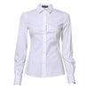 Dolce & Gabbana White Cotton Long Sleeves Collared Shirt Top