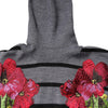 Dolce & Gabbana Gray Floral Embroidery Pullover Sweater