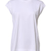 Dolce & Gabbana White Cotton Sleeveless Women Tank T-shirt