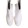 Maison Margiela White Square Heel Zip Ankle Boots Shoes