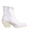 Maison Margiela White Square Heel Zip Ankle Boots Shoes
