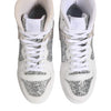 Chiara Ferragni White Silver High Top Women Sneakers Shoes