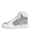 Chiara Ferragni White Silver High Top Women Sneakers Shoes