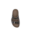 Fendi Brown Calf Leather Bos Taurus Flat Sandals