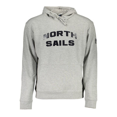North Sails Gray Cotton Men Sweater