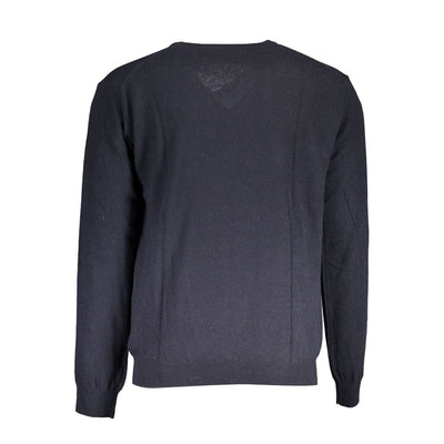 La Martina Blauer Wollpullover
