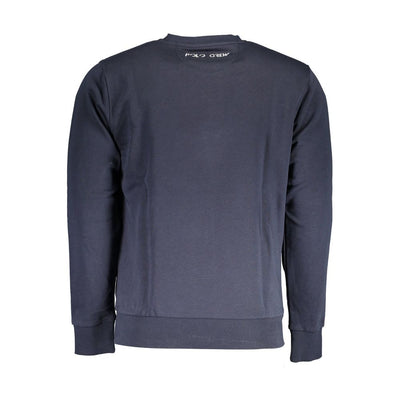 La Martina Blauer Baumwollpullover