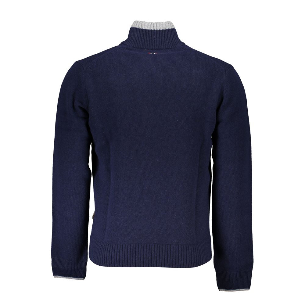 Napapijri Blue Tessuto Men's Sweater