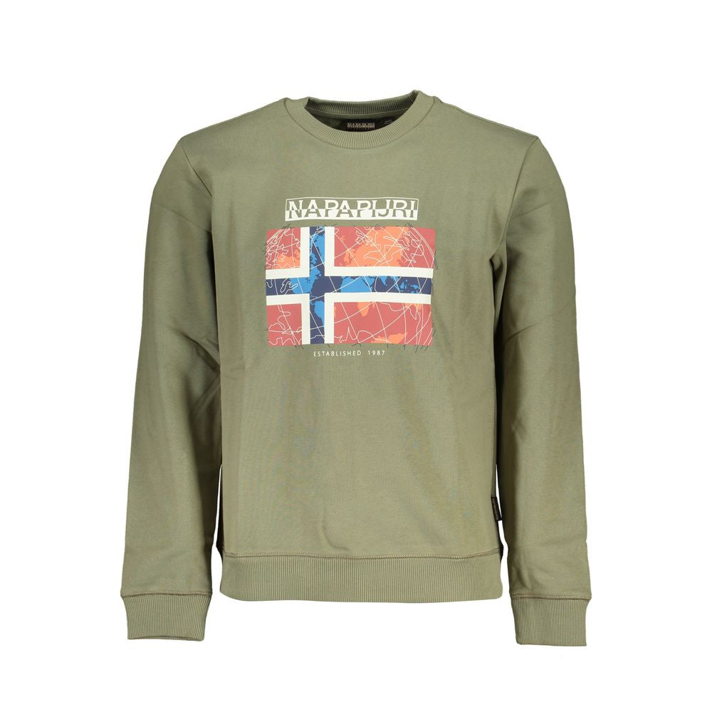 Napapijri Verde Cotton Men's Sweatshirt