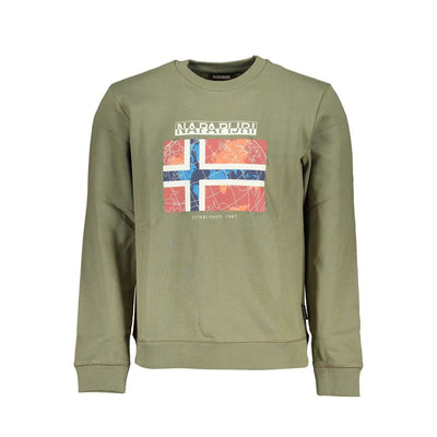 Napapijri Green Cotton Sweatshirt