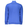 La Martina Blue Cotton Men Sweater