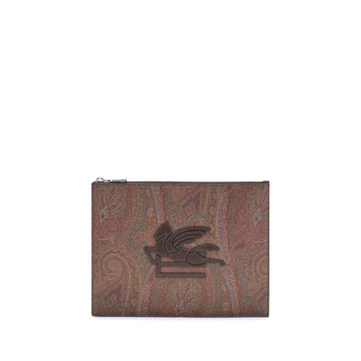 Etro Multicolor Baumwoll-Clutch-Tasche