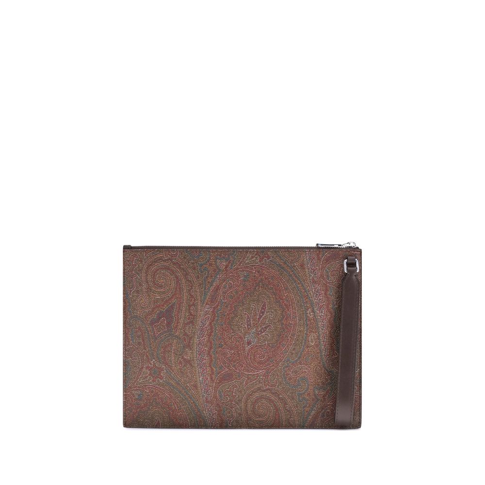 Etro Multicolor Baumwoll-Clutch-Tasche