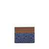 Fendi Blue Fabric Wallet