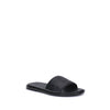 Fendi Black Calf Leather Bos Taurus Flat Sandals