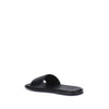 Fendi Black Calf Leather Bos Taurus Flat Sandals