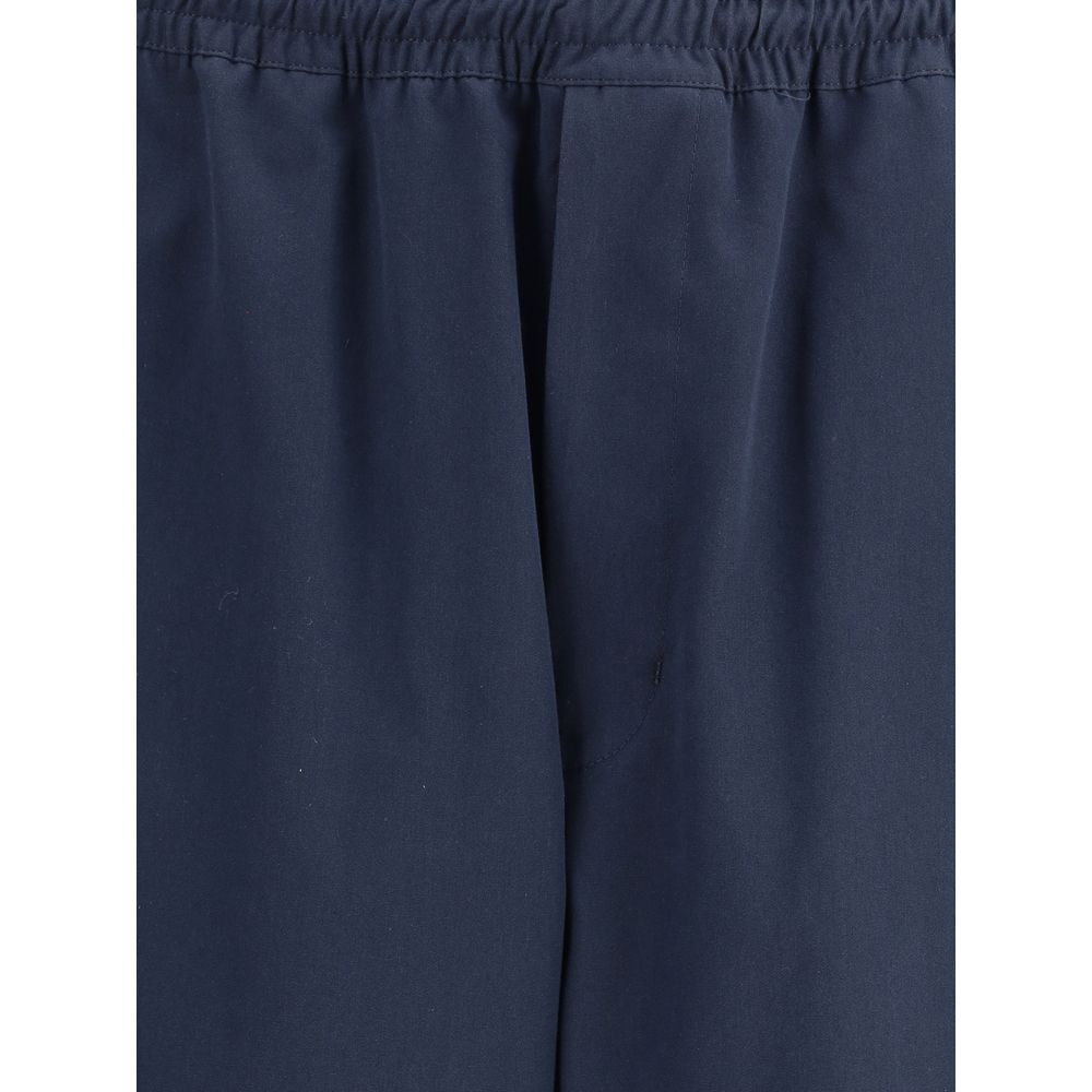 Prada blaue Baumwoll-Freizeithose