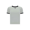 Courrèges Weißes Baumwoll-T-Shirt