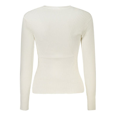 Guess Jeans Bianco Viscosa Women Sweater