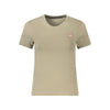 Guess Jeans Beige Organic Cotton Women T-Shirt