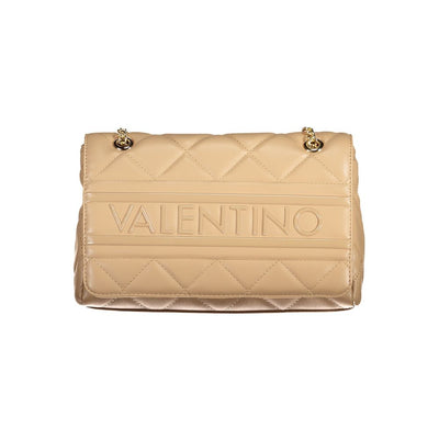 Mario Valentino Beige Polyurethane Women Shoulder Bag