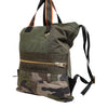 Dolce & Gabbana Military Green Patchwork Rucksack Backpack Bag
