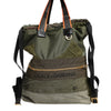 Dolce & Gabbana Military Green Patchwork Rucksack Backpack Bag