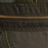 Dolce & Gabbana Military Green Patchwork Rucksack Backpack Bag