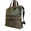 Dolce & Gabbana Military Green Patchwork Rucksack Backpack Bag