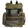 Dolce & Gabbana Military Green Patchwork Rucksack Backpack Bag