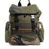 Dolce & Gabbana Military Green Patchwork Rucksack Backpack Bag