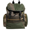 Dolce & Gabbana Military Green Patchwork Rucksack Backpack Bag
