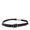 Dolce & Gabbana Black Embellished Metal Logo Buckle Belt