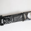 Dolce & Gabbana Black Classic Leather DG Logo Buckle Belt