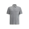 Brunello Cucinelli Graues Baumwoll-Poloshirt