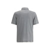 Brunello Cucinelli Graues Baumwoll-Poloshirt