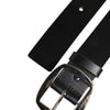 Dolce & Gabbana Black Leather Classic Metal Buckle Belt