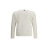 Thom Browne White Fleece Wool Sweatshirt