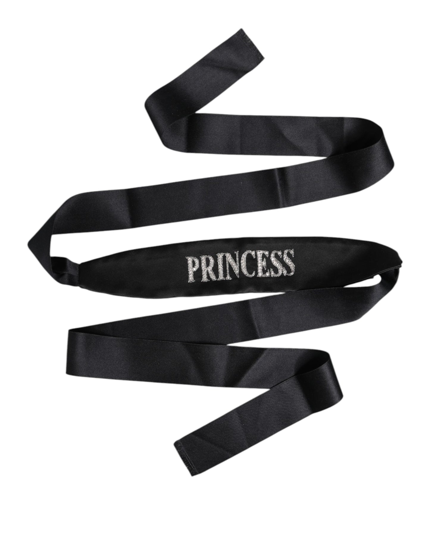 Dolce & Gabbana Black Princess Fantasy Braided Waist Belt