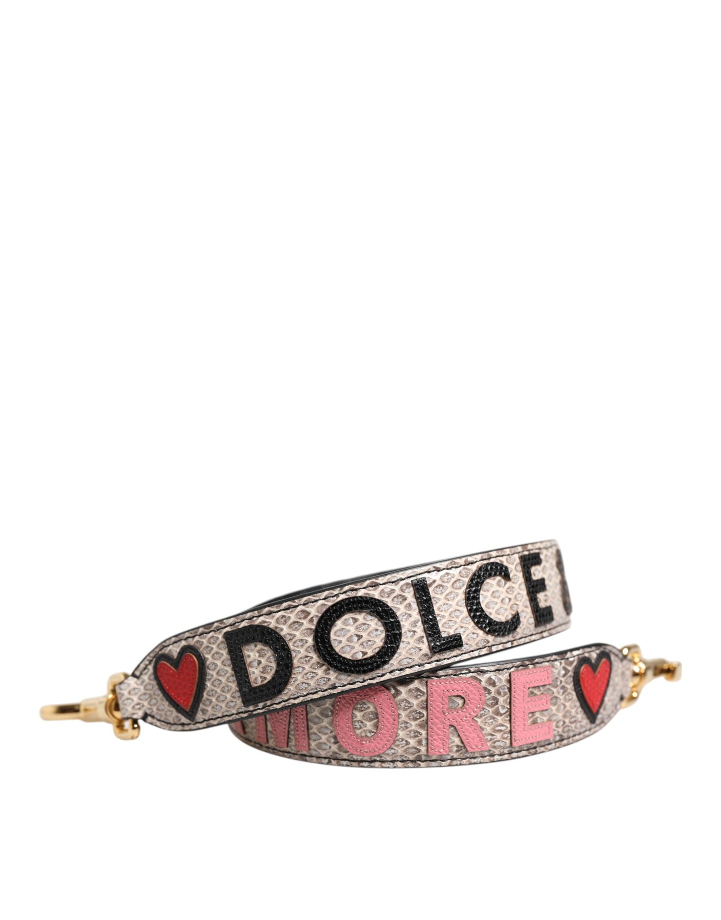 Dolce & Gabbana Multicolor DG AMORE Patch Bag Accessory Shoulder Strap