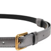 Dolce & Gabbana Silver Logo Engraved Metal Waist Buckle Belt
