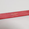 Dolce & Gabbana Red Logo Engraved Metal Waist Buckle Belt